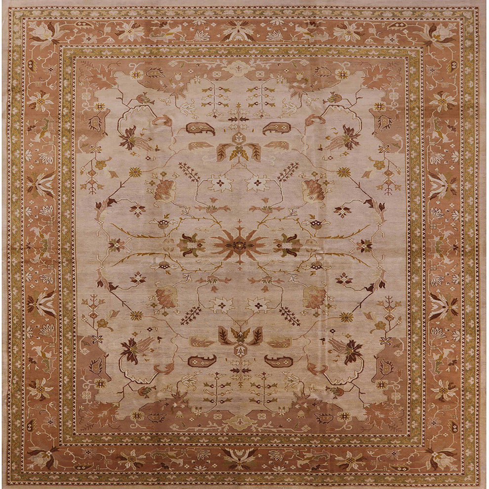 Ahgly Company Indoor Square Mid-Century Modern Area Rugs, 3' Square