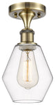 Innovations 516-1C-AB-G652-6-LED 1-Light Semi-Flush Mount, Antique Brass
