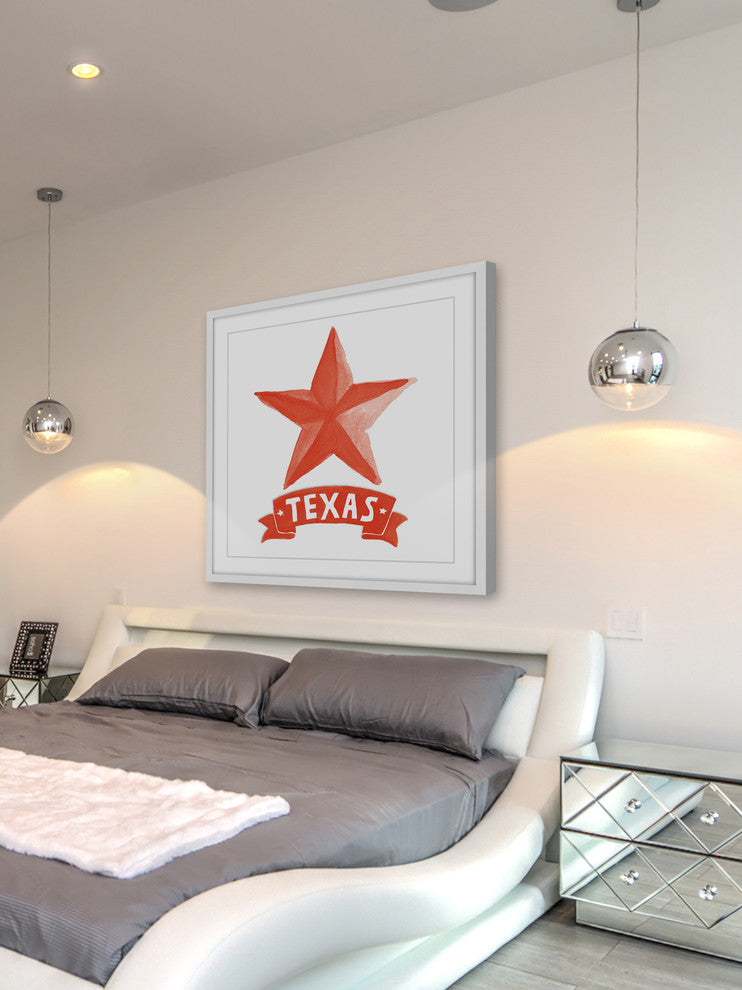 "Texas Me" Framed Painting Print, 24x24