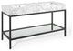 Kingsley 60" Black Stainless Steel Bathroom Vanity - Black White