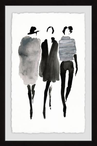 "Mode Noir" Framed Painting Print, 16"x24"