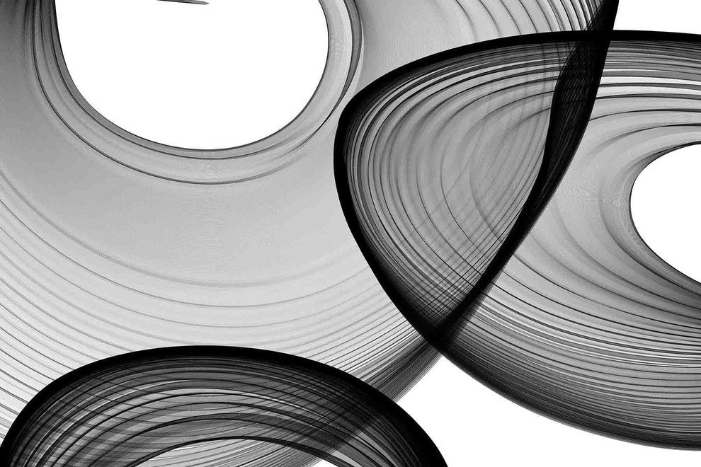 "Abstract Black and White 21-46-51" Print on Canvas by Irena Orlov