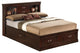 Barton Storage Bed, Cappuccino, Queen