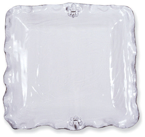 Fleur-de-Lis Square Platter