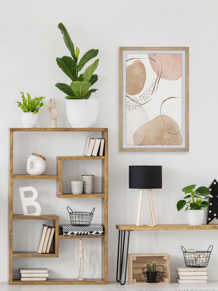 "Profiles of Solitude" Framed Painting Print, 12x18