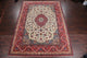 Consigned, Hand Made Persian Medallion Worn Oriental Vintage Rug, Beige, 10'x14'