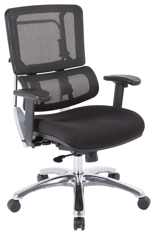 Vertical Black Mesh Back Chair