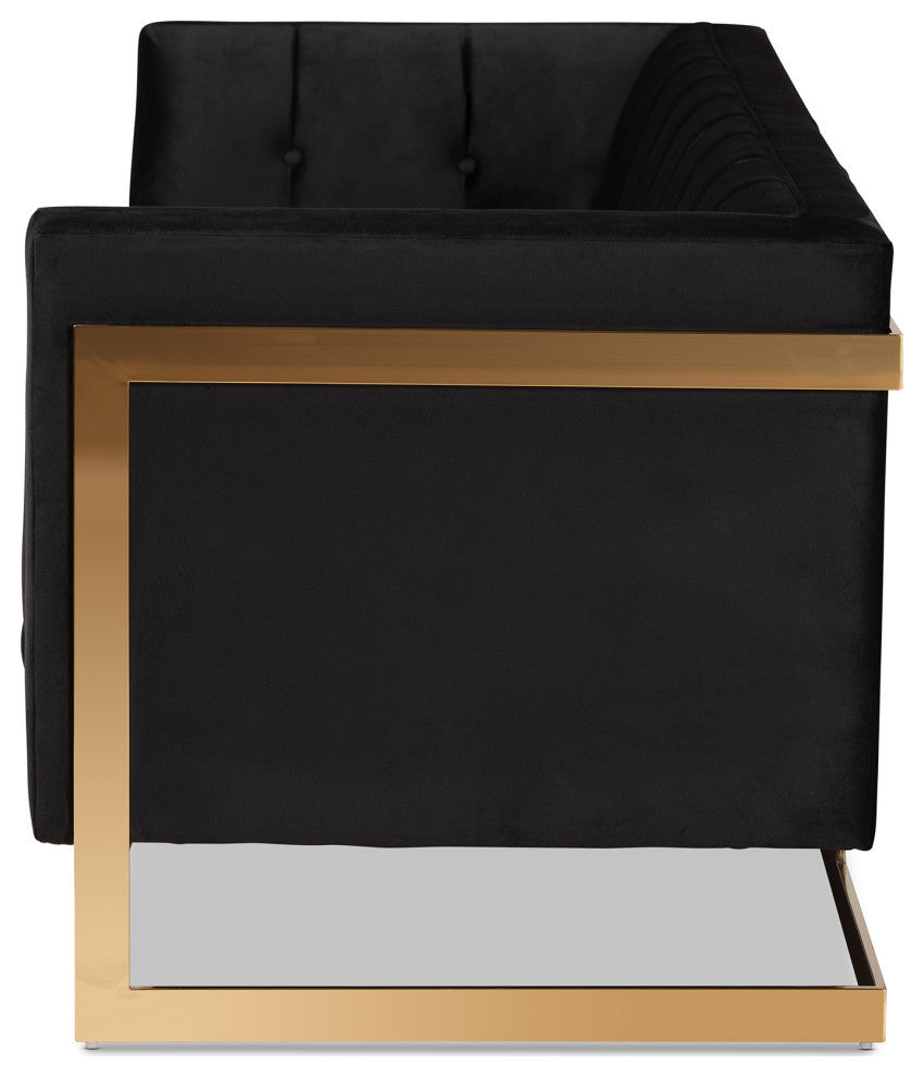 Rolland Glamour Sofa, Gold