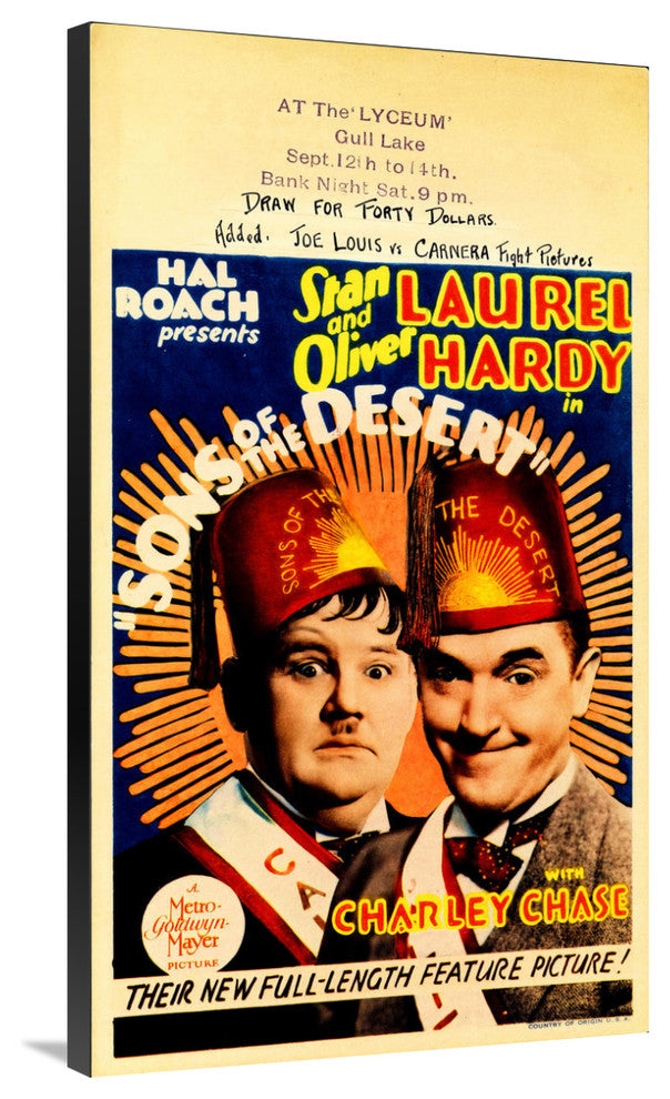"Laurel & Hardy - Sons of the Desert" Canvas by Hollywood Photo Archive, 23x40"