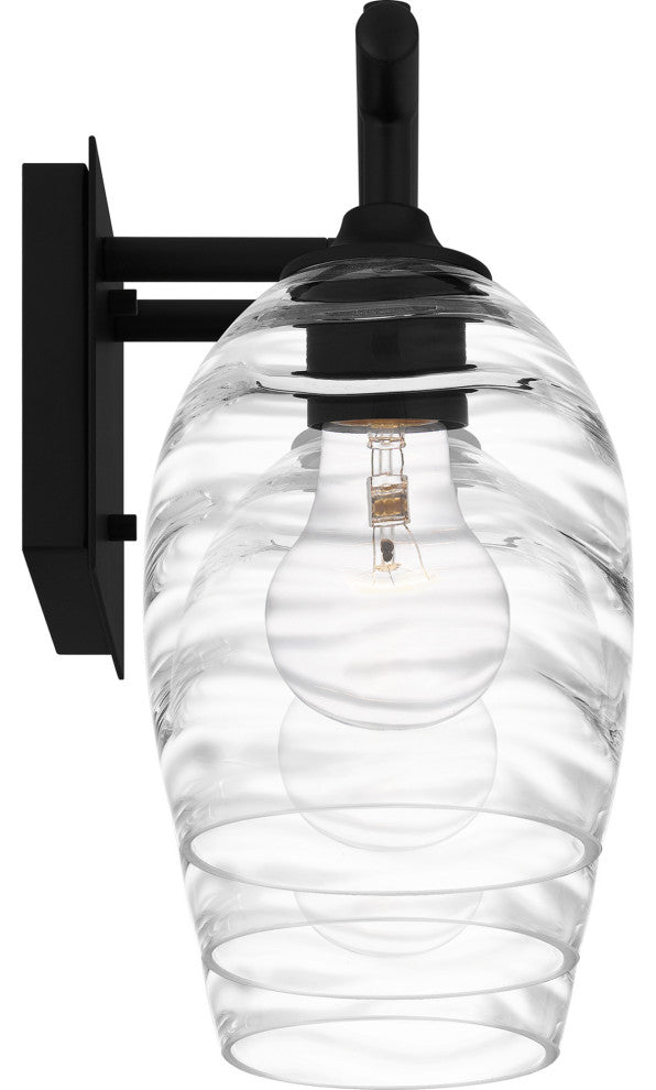 Quoizel LCY8622 Lucy 3 Light 22"W Vanity Light - Matte Black