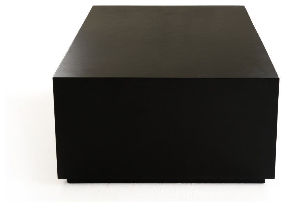 Modrest Fresno Modern Black Concrete Coffee Table
