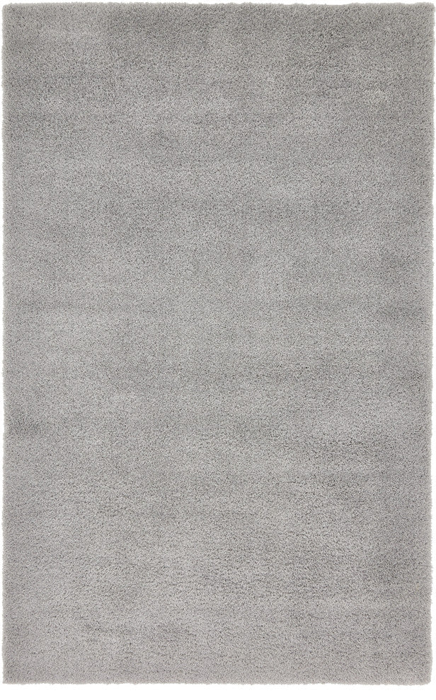 Unique Loom Light Gray Studio Solid Shag 5' 0 x 8' 0 Area Rug