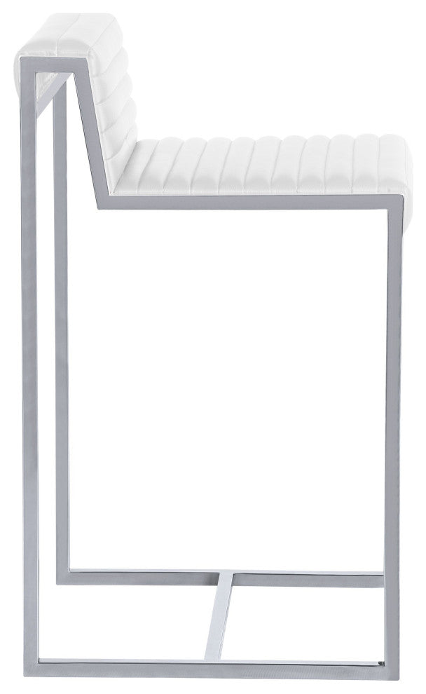 Ripple Counter Stool (Set of 2), White