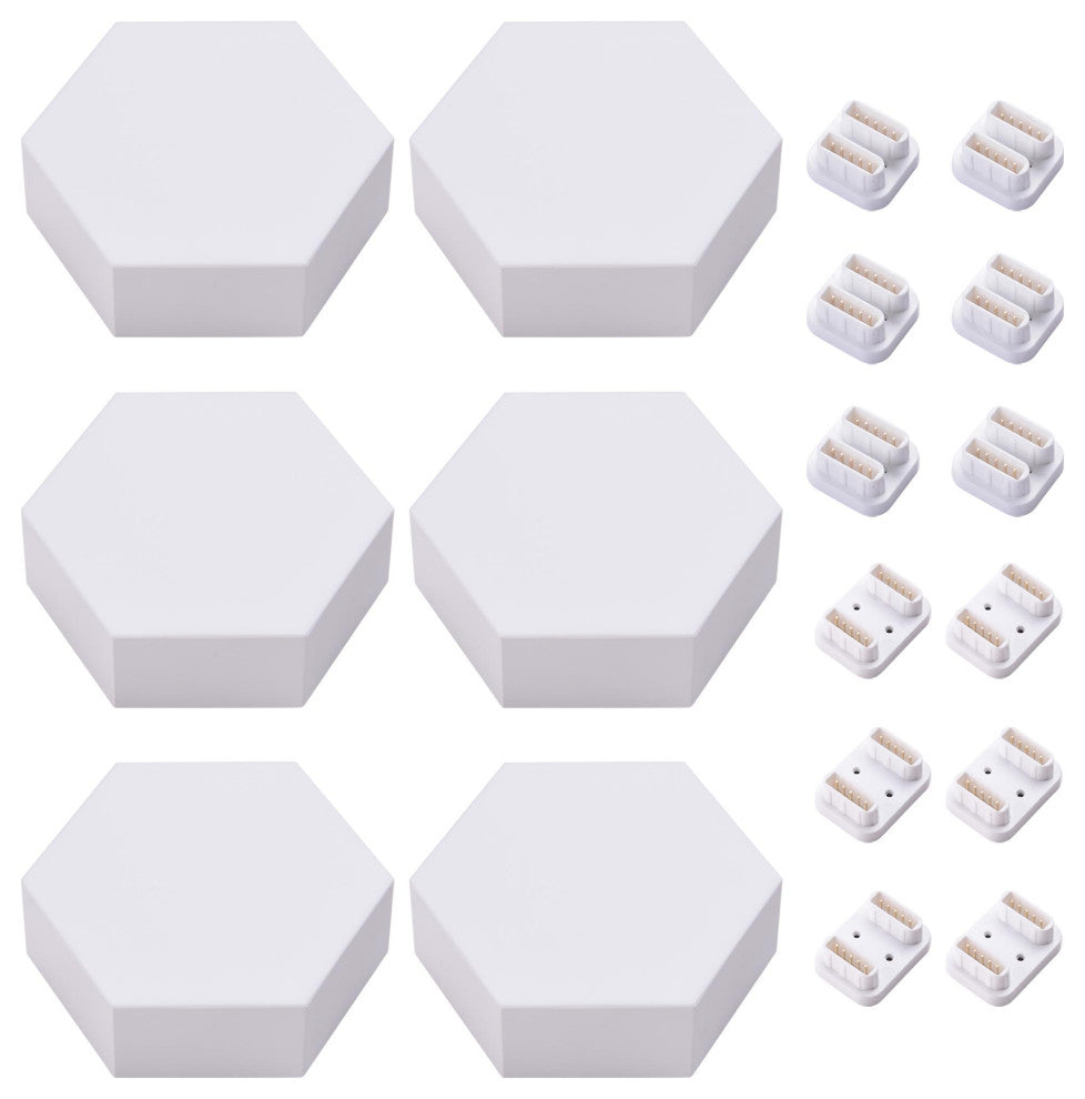 Yescom APP Control 6 Pcs Smart LED Light Panels Hexagon Smarter Replacement Kit