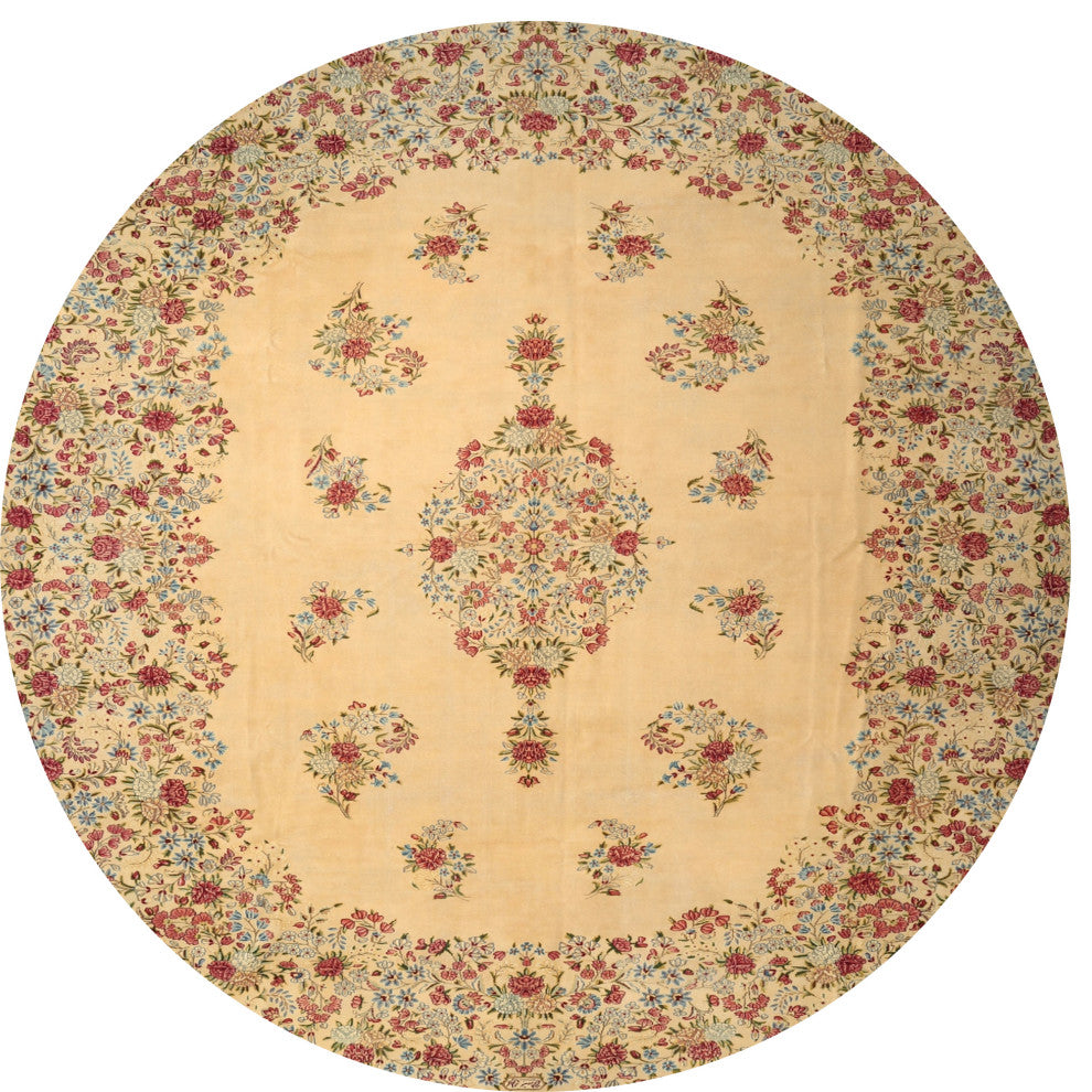 Ahgly Company Indoor Round Traditional Area Rugs, 4' Round
