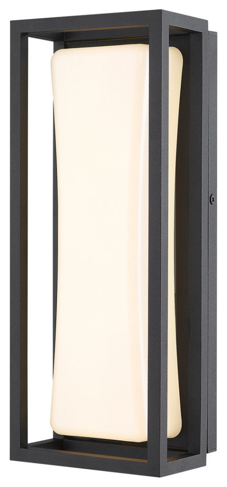 Zlite 587S-BK-LED 1-Light Outdoor Wall Sconce, White