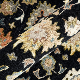 Jackson Traditional Black Hand-Hooked Area Rug 2' x 3'
