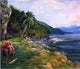 John La Farge a Bridle Path in Tahiti (also known as Bridle Path, Tahiti) -Print