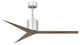 Eliza 56" Ceiling Fan, Brushed Nickel and Gray Ash