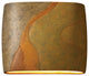 Ambiance ADA Outdoor Ceramic Wide Oval Wall Sconce, Harvest Yellow Slate, LED