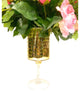 Floral Arrangement Transitional Salmon Pink Roses Centerpiece Pink 18"x 16"