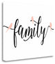 "Pink Bird Family" By Tara Moss, Giclee Print on Gallery Wrap Canvas