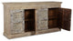 Reclaimed Wood Sideboard with 4 Doors