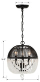 Duval 3 Light Matte Black Mini Chandelier