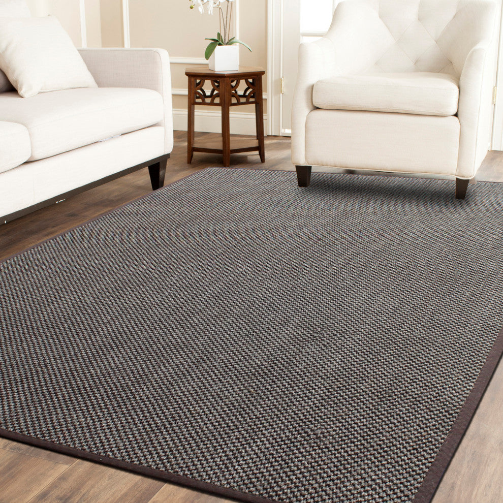 A1HC 100% Sisal Rug, Natural Fiber Area Rugs with Non-Skid Latex Backing, Brown, 5'' X 8''