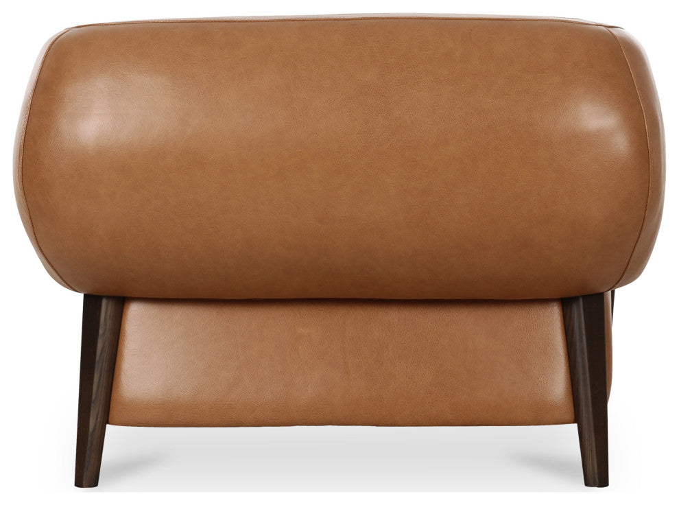 Devlin Lounge Chair Tan Leather