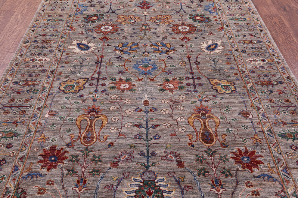 Persian Tabriz Handmade Wool Rug 5' 7" X 7' 10" Q9631