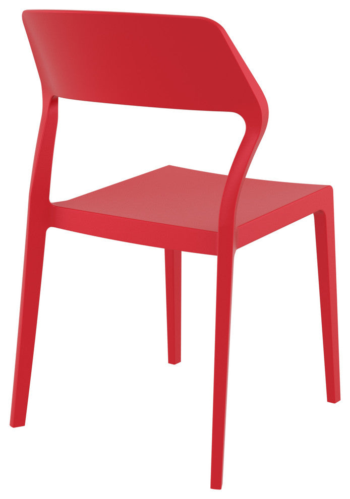 Snow Dining Chair, Red, Set of 2