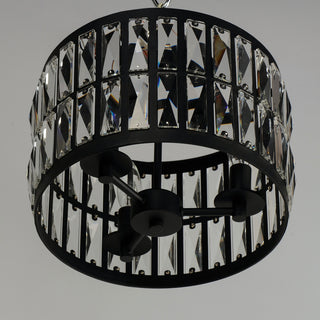 Maxim 21810BC Madeline 3 Light 13"W Flush Mount Drum Ceiling - Black