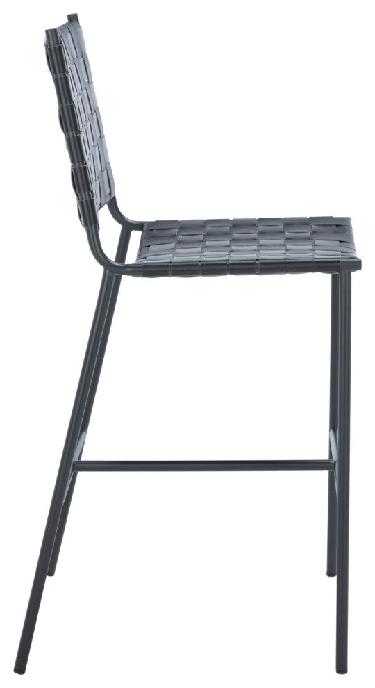 Safavieh Olenna Woven Counter Stool, Black