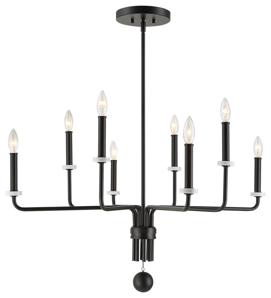 Uttermost Ebony Elegance 8-Light Chandelier 21353