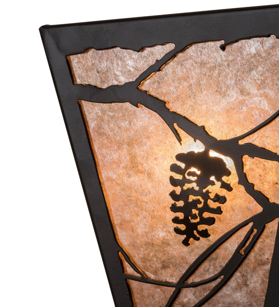 7 Wide Whispering Pines Wall Sconce