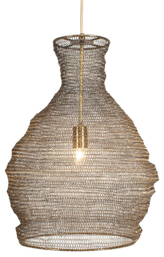 Uttermost Murmur Woven Brass 1 Light Pendant