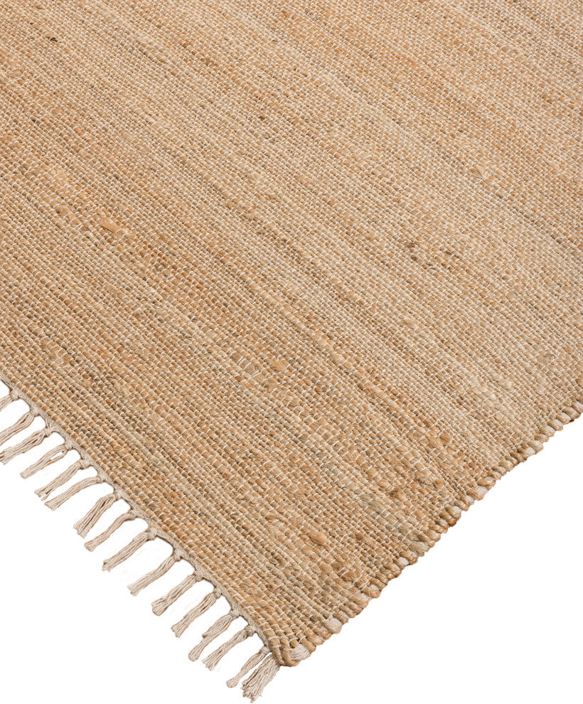 Natural Area Rugs 100% Natural Fiber Venice Jute Rectangular Rug, Beige, 6' X 9'