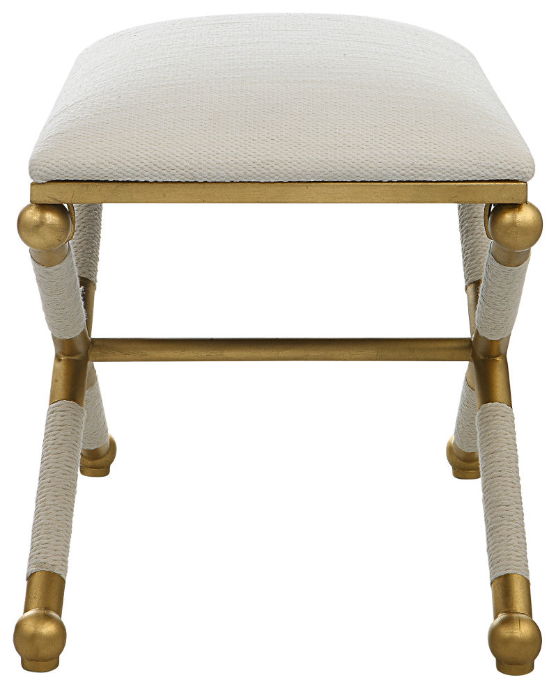 Uttermost 23732 Socialite White Small Bench