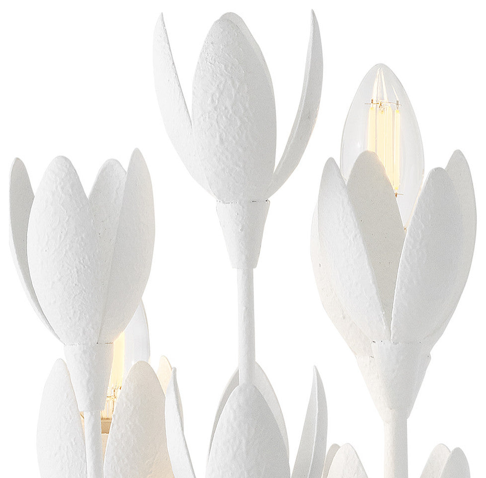 Hinkley Flora Large Sconce, Textured Plaster