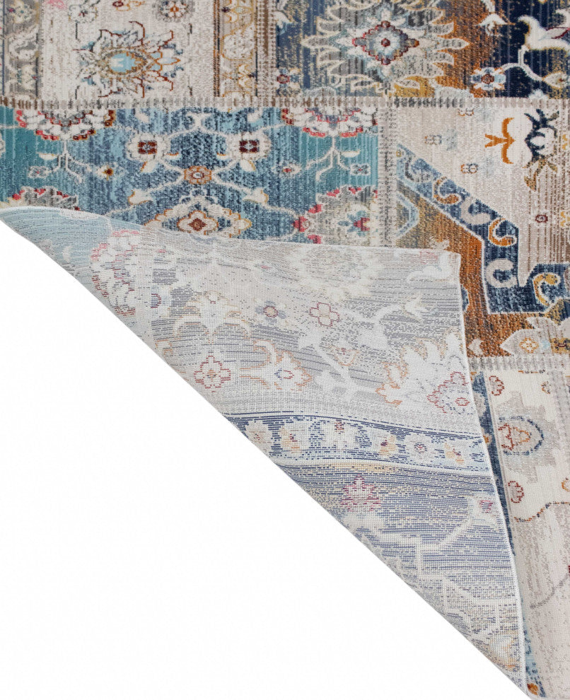 Noori Rug Low-Pile Cecil Ivory/Blue Rug