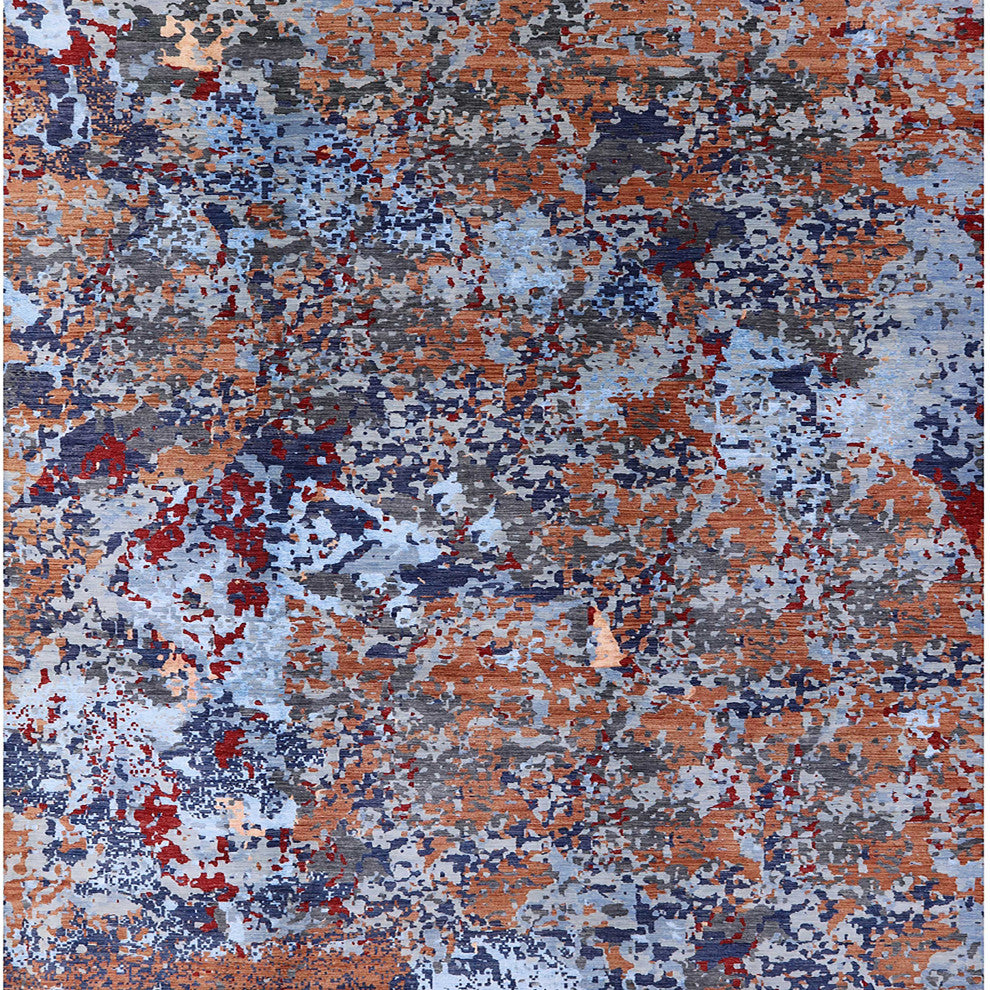 Ahgly Company Indoor Square Mid-Century Modern Area Rugs, 4' Square