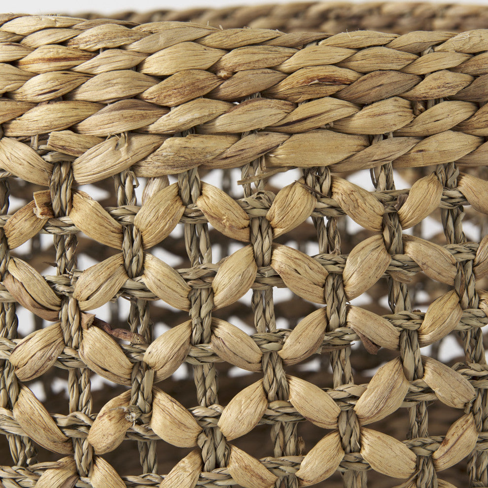 Set of Three Round Wicker Baskets