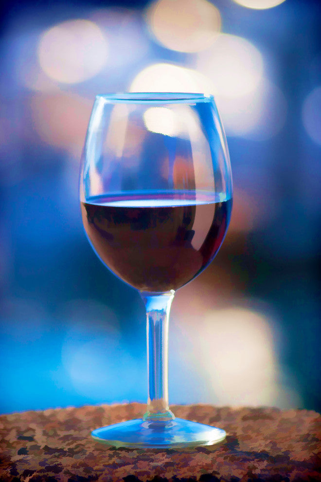Red Wine Glass, Art, Canvas Giclee, 16"x24"