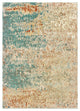 Oriental Weavers Carson Blue/ Orange Abstract Indoor Area Rug 3'10"X5'5"