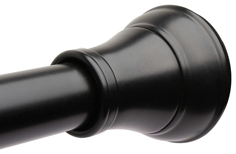 Utopia Alley Adjustable 72-Inch Shower Curtain Tension Rod, Matt Black