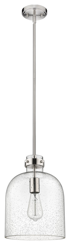Zlite 817-9BN 1-Light Pendant, Clear Seedy