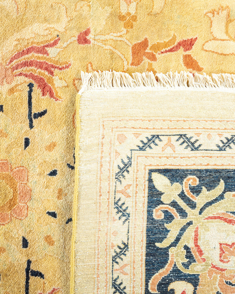 Ella, One-of-a-Kind Hand-Knotted Area Rug, Green, 8' 3"x10' 4"