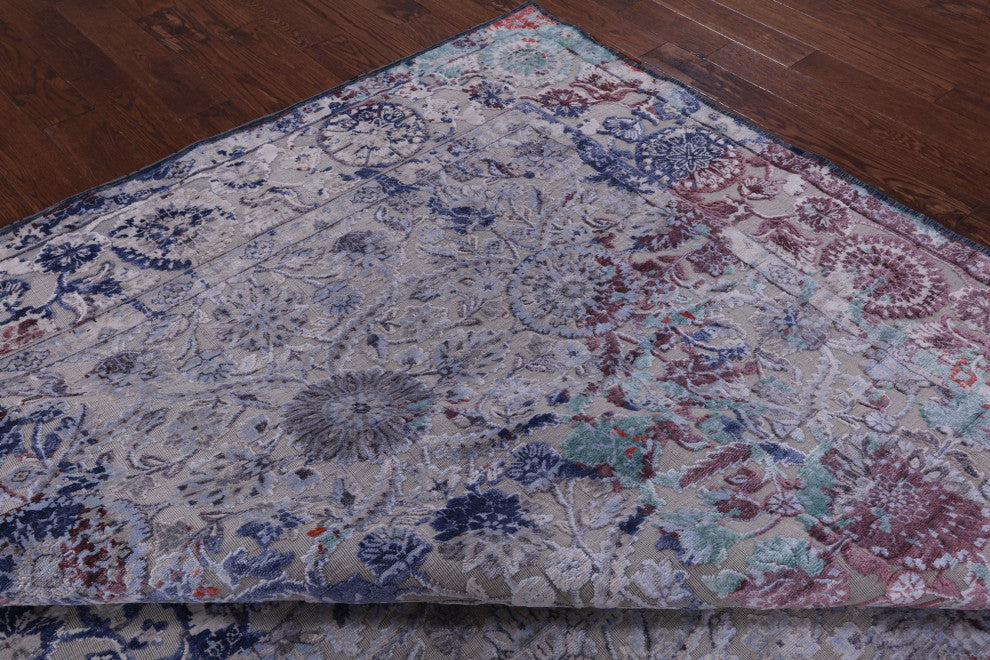 Persian Handmade Silk and Cotton Rug 7' 10" X 10' 0" Q6340