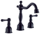 Opulence Two Handle Widespread Lavatory Faucet, Satin Black